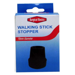 Surgical Basics Walking Stick Replacement Stopper in Black 19mm Surgical Basics Walking Stick Replacement Stopper in Black 19mm
