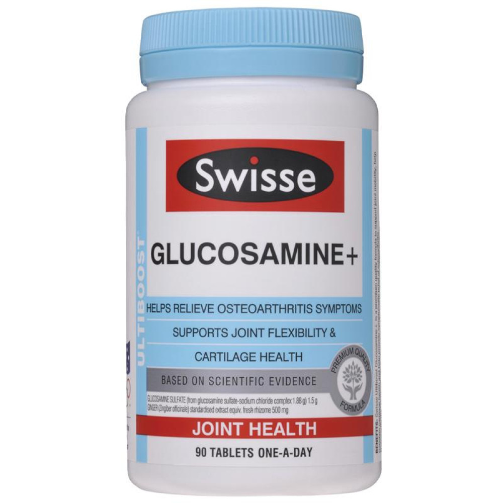 Swisse Glucosamine+ 1500mg 90 Tablets HealthPorter