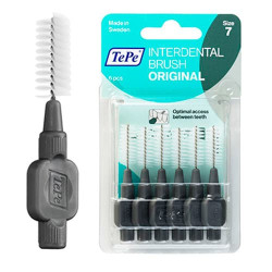 TePe Interdental Toothbrushes - Size 7 Grey (6 brushes per pack) TePe Interdental Toothbrushes - Size 7 Grey (6 brushes per pack)