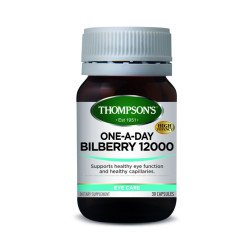 Thompson's Bilberry 12000mg One A Day 30 Capsules Thompson's Bilberry 12000mg One A Day 30 Capsules