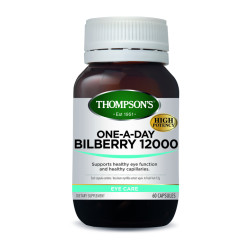 Thompson's Bilberry 12000mg One A Day 60 Capsules  Thompson's Bilberry 12000mg One A Day 60 Capsules