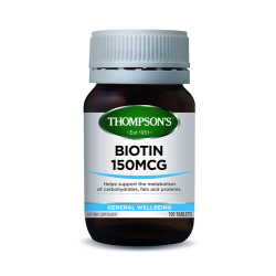 Thompson's Biotin 150mcg 100 Tablets Thompson's Biotin 150mcg 100 Tablets