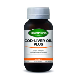 Thompson's Cod Liver Oil 100 Capsules Thompson's Cod Liver Oil 100 Capsules