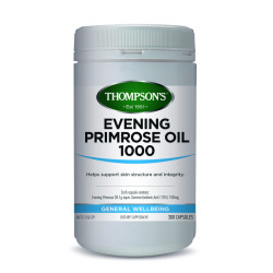 Thompson's Evening Primrose Oil 1000mg 300 Capsules  Thompson's Evening Primrose Oil 1000mg 300 Capsules