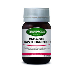 Thompson's Hawthorn 2000mg One A Day 30 Capsules Thompson's Hawthorn 2000mg One A Day 30 Capsules