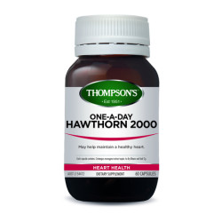 Thompson's Hawthorn 2000mg One A Day 60 Capsules Thompson's Hawthorn 2000mg One A Day 60 Capsules