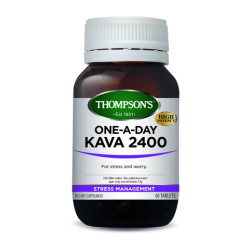 Thompson's Kava 2400mg One A Day 60 Tablets Thompson's Kava 2400mg One A Day 60 Tablets