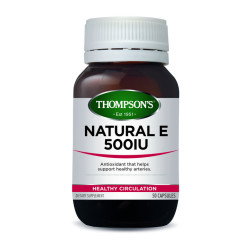 Thompson's Natural Vitamin E Complex 500IU 50 Capsules Thompson's Natural Vitamin E Complex 500IU 50 Capsules