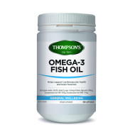 Thompson's Omega 3 Fish Oil 1000mg 400 Capsules  Thompson's Omega 3 Fish Oil 1000mg 400 Capsules