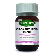 Thompson's Organic Iron 24mg 30 Tablets Thompson's Organic Iron 24mg 30 Tablets