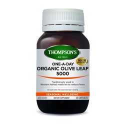 Thompson's Organic Olive Leaf 5000 One A Day 60 Capsules Thompson's Organic Olive Leaf 5000 One A Day 60 Capsules