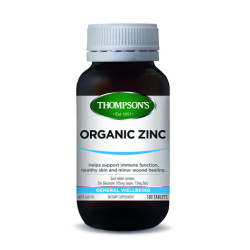 Thompson's Organic Zinc 180 Tablets  Thompson's Organic Zinc 180 Tablets