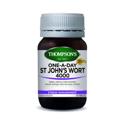 Thompson's St John's Wort 4000mg One A Day 30 Tablets Thompson's St John's Wort 4000mg One A Day 30 Tablets