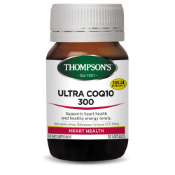 Thompson's Ultra CoQ10 300mg 30 Capsules Thompson's Ultra CoQ10 300mg 30 Capsules