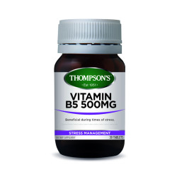 Thompson's Vitamin B5 500mg 30 Tablets Thompson's Vitamin B5 500mg 30 Tablets