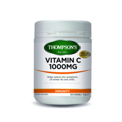 Thompson's Vitamin C 1000mg Chewable 150 Tablets  Thompson's Vitamin C 1000mg Chewable 150 Tablets