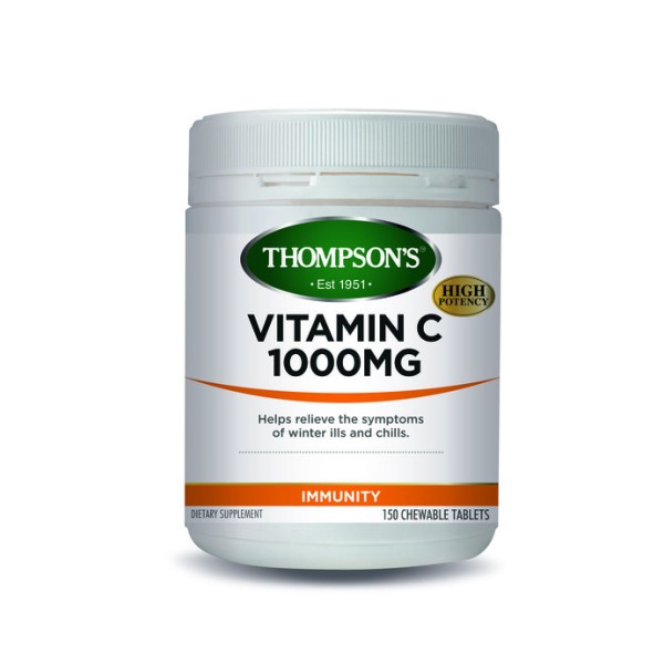 Thompson's Vitamin C 1000mg Chewable 150 Tablets 