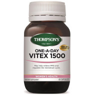 Thompson's Vitex 1500mg One A Day 60 Capsules  Thompson's Vitex 1500mg One A Day 60 Capsules