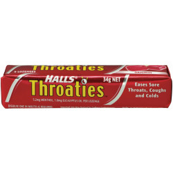 Halls Throaties Original Stick 34g 9 Lozenges Halls Throaties Original Stick 34g 9 Lozenges