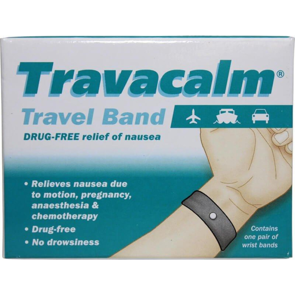 Travacalm Travel Band One Pair Of Wrist Bands HealthPorter