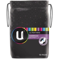 U By Kotex Ultrathins Pads Overnight Wings 10s U By Kotex Ultrathins Pads Overnight Wings 10s