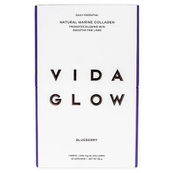 Vida Glow Natural Marine Collagen Blueberry 30 x 3g Sachets Vida Glow Natural Marine Collagen Blueberry 30 x 3g Sachets