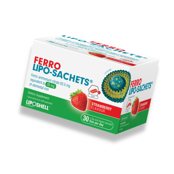 Ferro Lipo Sachets Liposomal Iron 30 Sachets Strawberry Flavour