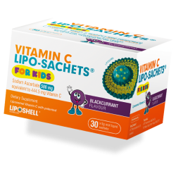 Vitamin C Lipo Sachets for Kids Blackcurrant Flavour Vitamin C Lipo Sachets for Kids Blackcurrant Flavour