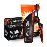 White Glo Deep Stain Remover Charcoal Toothpaste 150g White Glo Deep Stain Remover Charcoal Toothpaste 150g