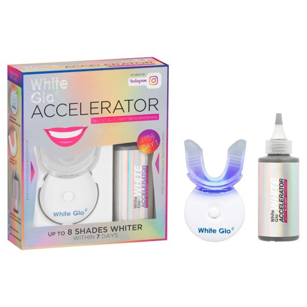 White Glo Teeth Whitening Accelerator Blue Light Kit